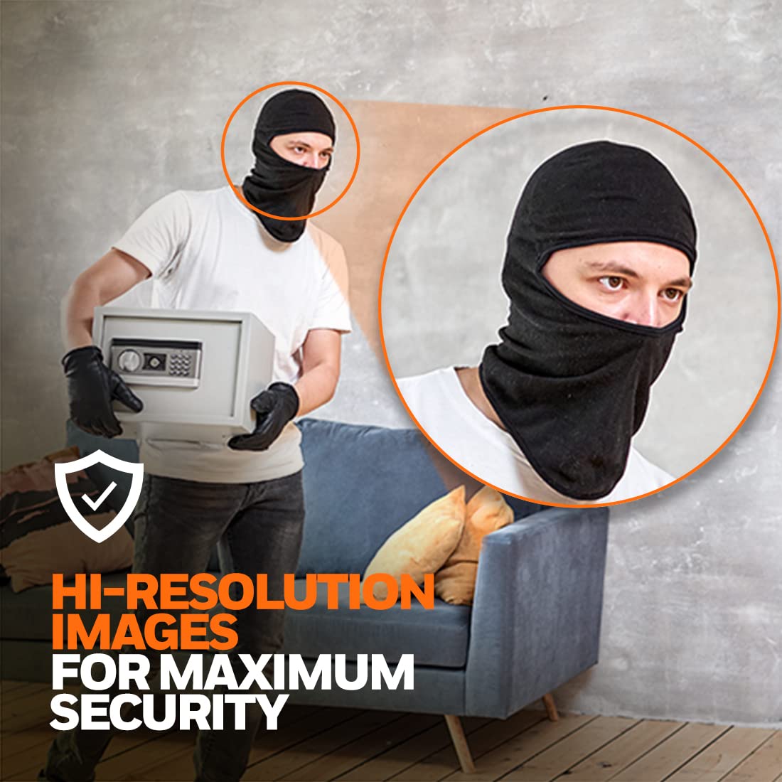 IMPACT by Honeywell 2 MP Wired Outdoor Bullet Security Camera I 1080p AHD CCTV Camera I Night Vision I OSD Control 4 in 1 UTC Support I Smart IR LED 10~20 Mtr I Made in India I Plastic Housing-White