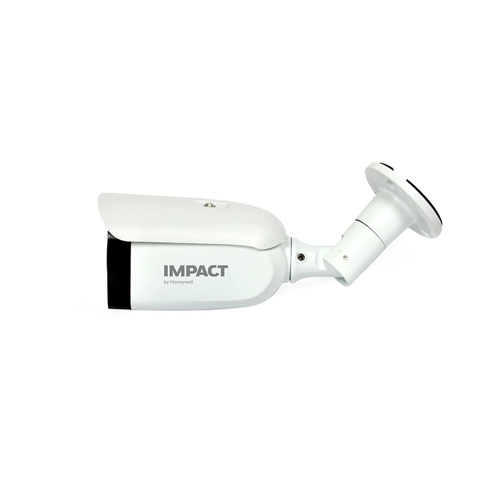 IMPACT by Honeywell 2 MP Wired Outdoor Bullet Security Camera I 1080p AHD CCTV Camera I Night Vision I OSD Control 4 in 1 UTC Support I Smart IR LED 10~20 Mtr I Made in India I Plastic Housing-White
