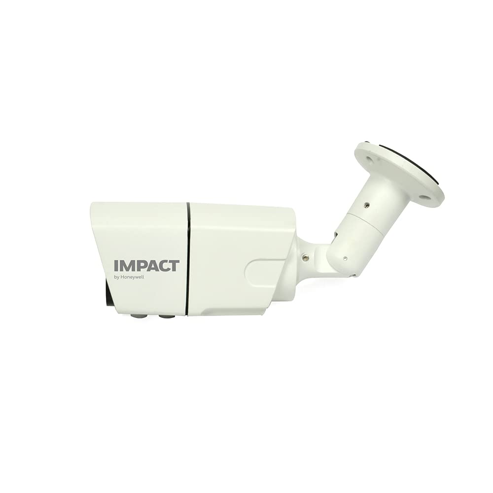 IMPACT by Honeywell 2 MP Wired Outdoor Bullet Security Camera I 1080p AHD CCTV Camera I Night Vision I OSD Control 4 in 1 UTC Support I Smart IR LED 10~20 Mtr I Made in India I Plastic Housing-White