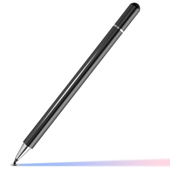 INEFABLE Tablet Stylus Pen 2 in 1 for All Touch Screens Devices | Fine Point Tip | High Sensitivity & Precision Capacitive Pen with Compatible for iOS, Android, and Windows - Pack of 1 (Black)