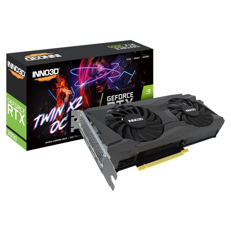 INNO3D NVIDIA GEFORCE RTX 3060 Ti Twin X2 OC LHR 8 GB GDDR6 256-bit PCI-E 4.0 X16 Gaming Graphics Card - N306T2-08D6X-119032DH, pci_e_x4 INNO3D NVIDIA GEFORCE RTX 3060 Ti Twin X2 OC LHR 8 GB GDDR6 256-bit PCI-E 4.0 X16 Gaming Graphics Card - N306T2-08D6X-119032DH, pci_e_x4