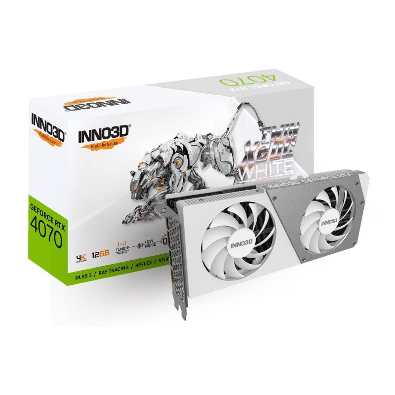 INNO3D NVIDIA GEFORCE RTX 4070 Ti X3 OC 12GB White GDDR6X 192-bit PCI-E 4.0 X16 Gaming Graphics Card - N407T3-126XX-186148W INNO3D NVIDIA GEFORCE RTX 4070 Ti X3 OC 12GB White GDDR6X 192-bit PCI-E 4.0 X16 Gaming Graphics Card - N407T3-126XX-186148W