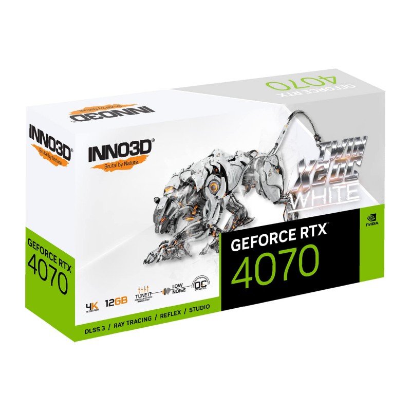 INNO3D NVIDIA GEFORCE RTX 4070 Ti X3 OC 12GB White GDDR6X 192-bit PCI-E 4.0 X16 Gaming Graphics Card - N407T3-126XX-186148W INNO3D NVIDIA GEFORCE RTX 4070 Ti X3 OC 12GB White GDDR6X 192-bit PCI-E 4.0 X16 Gaming Graphics Card - N407T3-126XX-186148W