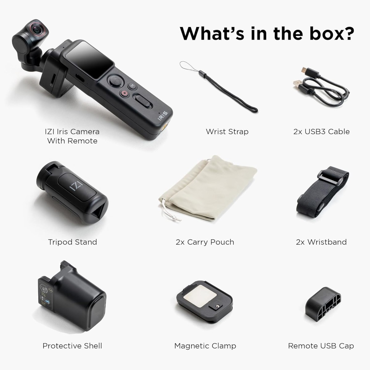 IZI GO-X Smartphone Handheld Gimbal Stabilizer, 3-Axis, OLED Display, LED Fill Light, Wireless Charge Pad, Android, iPhone, Live Video, Instagram, YouTube, Shot Guide, Smart AI Track, Portable Gimbal.