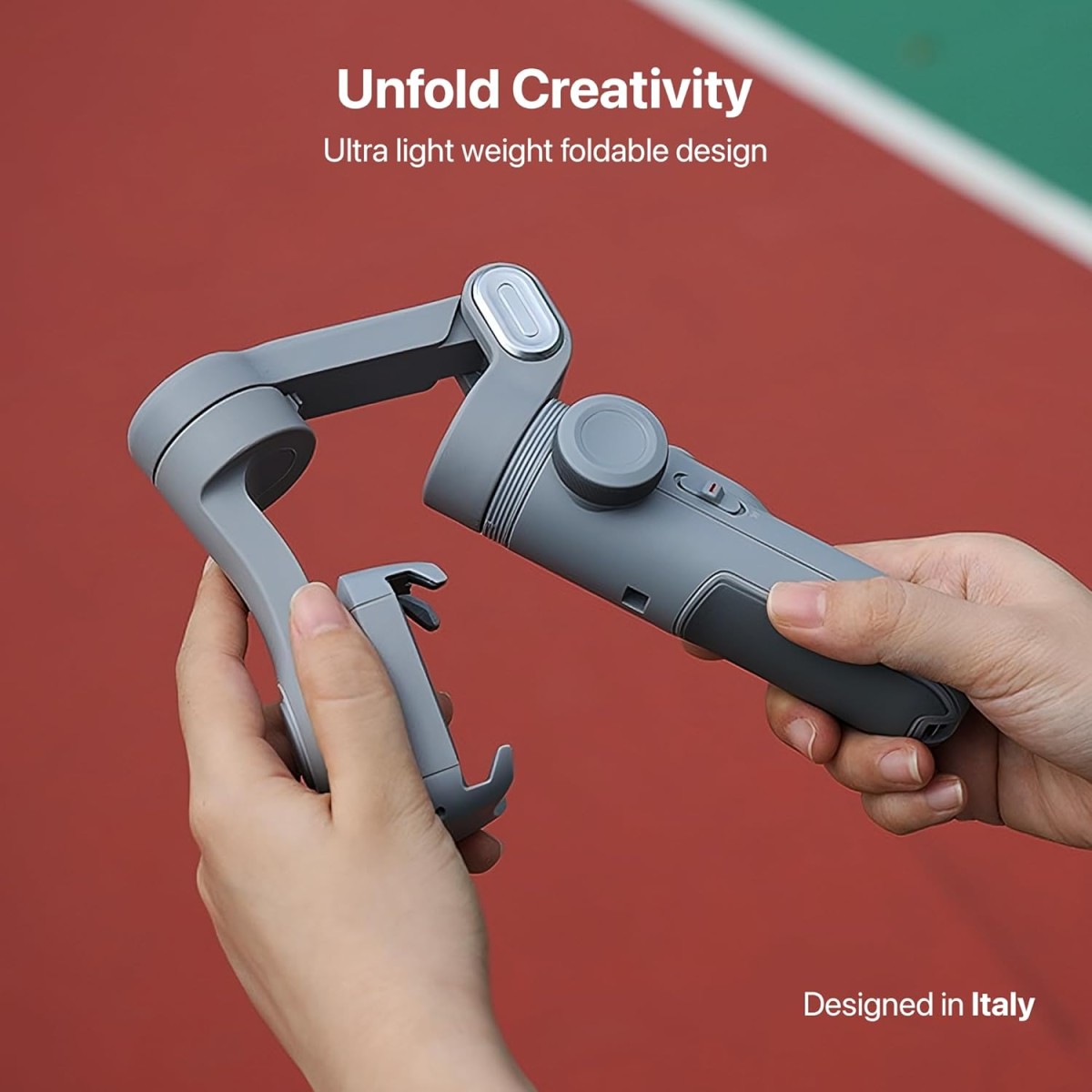 IZI GO-X Smartphone Handheld Gimbal Stabilizer, 3-Axis, OLED Display, LED Fill Light, Wireless Charge Pad, Android, iPhone, Live Video, Instagram, YouTube, Shot Guide, Smart AI Track, Portable Gimbal.