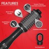 Ikonic 3 in 1 Express Styler Black, Professional Volumizer Blow Dryer 1200W Hot Air Brush for Women Innovative Air Flow Vents Mixed Styling Bristles Ceramic Titanium Tourmaline-Coated Brush Head, Multi Hair Styler for 75% shinier blowouts results. Ikonic 3 in 1 Express Styler Black, Professional Volumizer Blow Dryer 1200W Hot Air Brush for Women Innovative Air Flow Vents Mixed Styling Bristles Ceramic Titanium Tourmaline-Coated Brush Head, Multi Hair Styler for 75% shinier blowouts results.