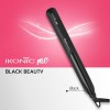 Ikonic Black Beauty Hair Straightener For Women, Ceramic Coated Floating Plates Handle Lock Feature Instant Heat Up Techonoly, Super Slim and Light Weight, Travel Friendly Sutiable for All Hair Types