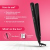 Ikonic Black Beauty Hair Straightener For Women, Ceramic Coated Floating Plates Handle Lock Feature Instant Heat Up Techonoly, Super Slim and Light Weight, Travel Friendly Sutiable for All Hair Types