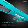 Ikonic Professional Vibe+ Hair Straightener-Teal| Straightener with AI Technology| Wider Ceramic Floating Plates| Ionic Technology|Instant Heat Up & Easy to Use