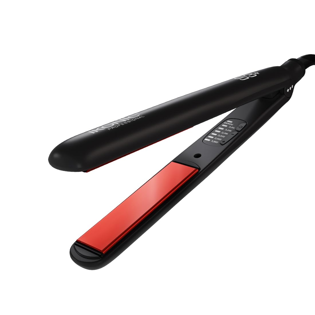 Ikonic S3+ Hair Straightener, Black & Red, Professional Ceramic Floating Plates, Adjustable Temparature Control, Instat Heat Up and Easy To Use Ikonic S3+ Hair Straightener, Black & Red, Professional Ceramic Floating Plates, Adjustable Temparature Control, Instat Heat Up and Easy To Use