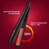 Ikonic Simply Straight Hair Straightener for Women Super Slim Rose Gold 1 inch Plates Compact Design Quick Heat Up Process Auto Controlled Heat Setting Suitable for all Hair Type, Black