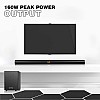 Infinity (JBL) Sonic B200WL, 160W Soundbar with Wireless Subwoofer, 2.1, Bluetooth, Optical Input, USB & AUX Connectivity (Black)