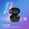 Infinity (JBL) Swing 320 by Harman 19 Hours of Playtime, , Bluetooth 5.0, Type C  Wireless in Ear Earbuds with Mic - Black