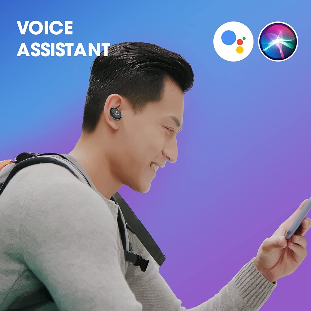 Infinity (JBL) Swing 320 by Harman 19 Hours of Playtime, , Bluetooth 5.0, Type C Wireless in Ear Earbuds with Mic - Black