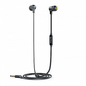 Infinity (JBL) Zip 100 Wired in Ear Earphones with Mic, Immersive Bass, One Button Multi-Function Remote  (Black)