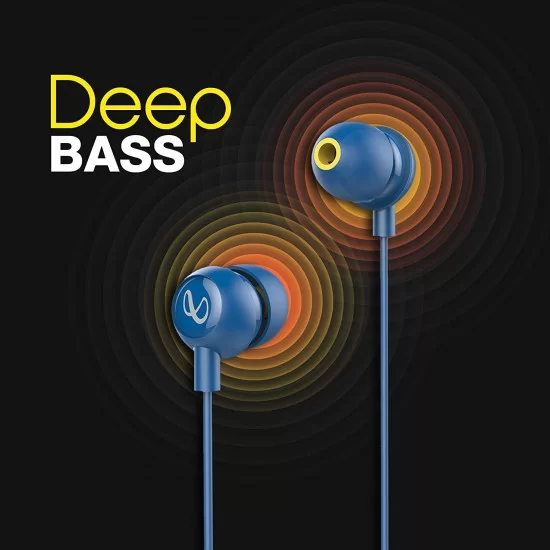 Infinity by Harman Zip 20 in-Ear Deep Bass Headphones with Mic Black