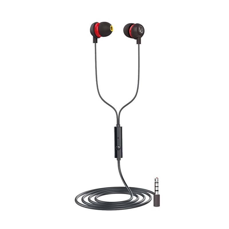 Infinity by Harman Zip 20 in-Ear Deep Bass Headphones with Mic Black