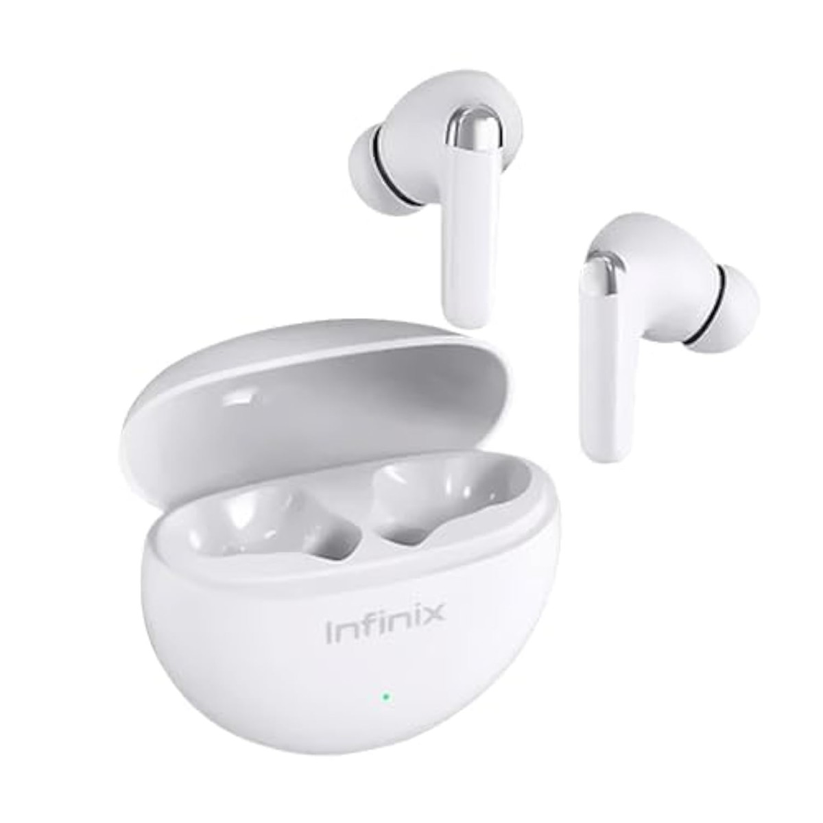 Infinix Buds Neo (XE26) With 4 Mic ENC, Dedicated App Welife,Game Mode,Big 500Mah Battery Bluetooth Headphones (White, True Wireless)