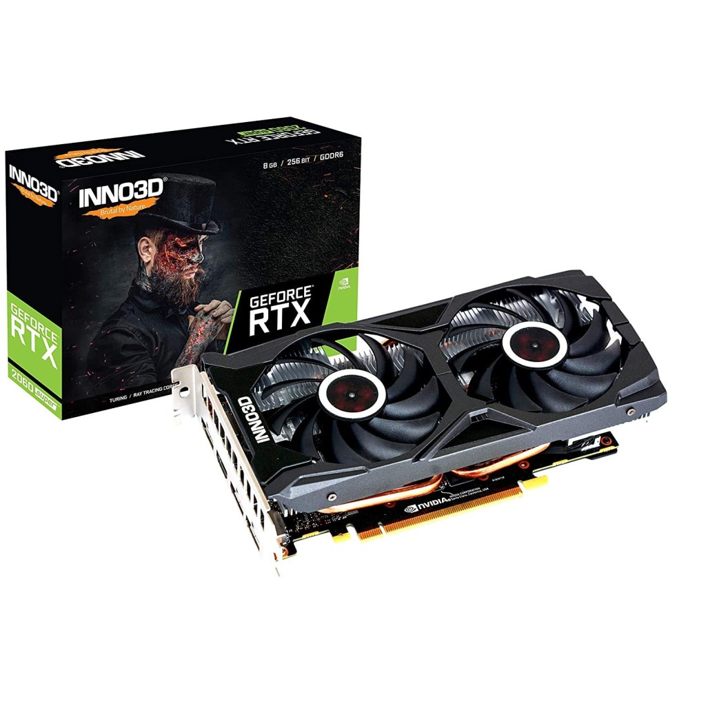 Inno3D NVIDIA GEFORCE RTX 2060 Super Twin X2 OC 8 GB GDDR6 256-bit PCI-E 3.0 Gaming Graphics Card - N206S2-08D6X-1710VA15L, pci_e_x16