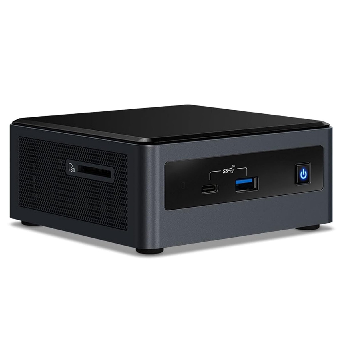 Intel Mini PC BOXNUC10I5FNH - Core i5-10210U, i5 10th Gen, 8 GB Ram, 512 GB SSD Windows 11 Mini PC (Black)