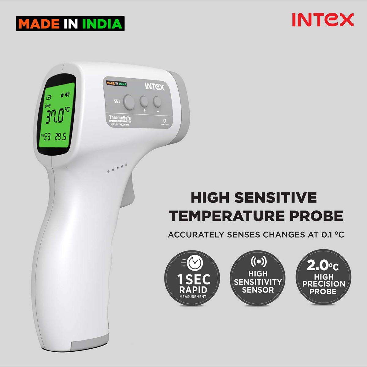 Intex Non-contact FDA Approved Digital Infrared Thermometer Temperature Gun