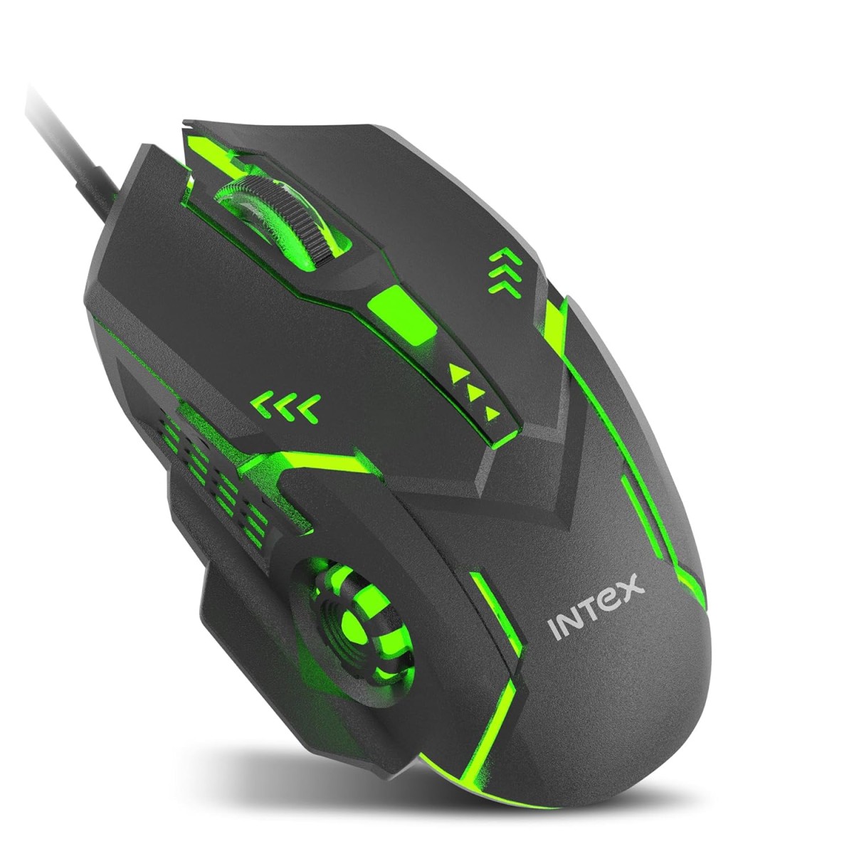 Intex Nova Gaming Wired Mouse 4 DPI Shift with Max 3200 DPI RGB Light 1 Million Button & Smooth Scrolling 1.4m Plug & Play Cable