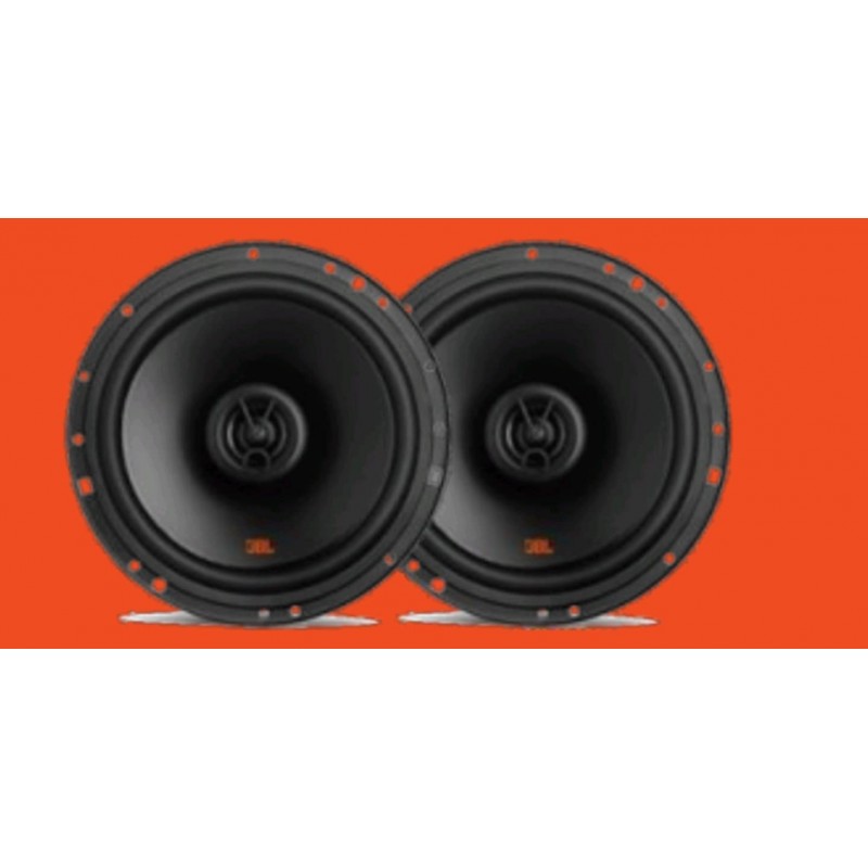 JBL A302Hi 6 1/2"(16.5Cm) 300W Coaxial Speakers with Polypeopylene Woofers Cones and Pei Balanced Dome Tweeters Ideal for Factory Speaker Upgrades. Frame Design Fits Most Factory Openings., Black