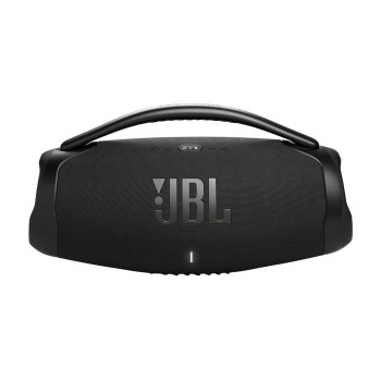 JBL Boombox 3 Wi-Fi, Wireless Portable Bluetooth Speaker, 24H Playtime, Deepest Bass, Built-in Powerbank, Wi-Fi with AirPlay, Alexa Multi-Room, Chromecast Built-in™, PartyBoost, IP67, App (Black) JBL Boombox 3 Wi-Fi, Wireless Portable Bluetooth Speaker, 24H Playtime, Deepest Bass, Built-in Powerbank, Wi-Fi with AirPlay, Alexa Multi-Room, Chromecast Built-in™, PartyBoost, IP67, App (Black)