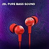 JBL C100SI In-Ear Headphones with Mic (Red)