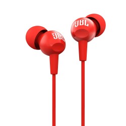 JBL C100SI In-Ear Headphones with Mic (Red)