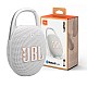 JBL Clip 5 - Ultra-Portable, Waterproof & Dustproof Bluetooth Speaker, Big Pro Sound with Punchy bass, Integrated Carabiner, Up to 12 Hours of Play, Made in Part with Recycled Materials (White)