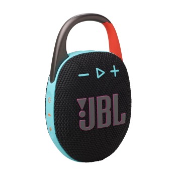 JBL Clip 5, Wireless Ultra Portable Bluetooth Speaker,Pro Sound, 12hrs of Playtime,Integrated Carabiner,Vibrant Colors with Rugged Fabric Design, Dust & Waterproof, Type C (Without Mic,Black & Orange) JBL Clip 5, Wireless Ultra Portable Bluetooth Speaker,Pro Sound, 12hrs of Playtime,Integrated Carabiner,Vibrant Colors with Rugged Fabric Design, Dust & Waterproof, Type C (Without Mic,Black & Orange)