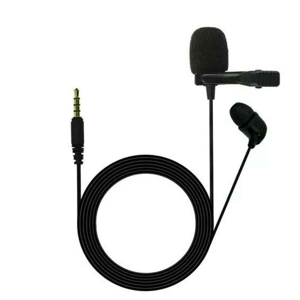 JBL Commercial CSLM20B Auxiliary Omnidirectional Lavalier Microphone with Battery for Content Creation,
