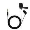 JBL Commercial CSLM20B Auxiliary Omnidirectional Lavalier Microphone with Battery for Content Creation,