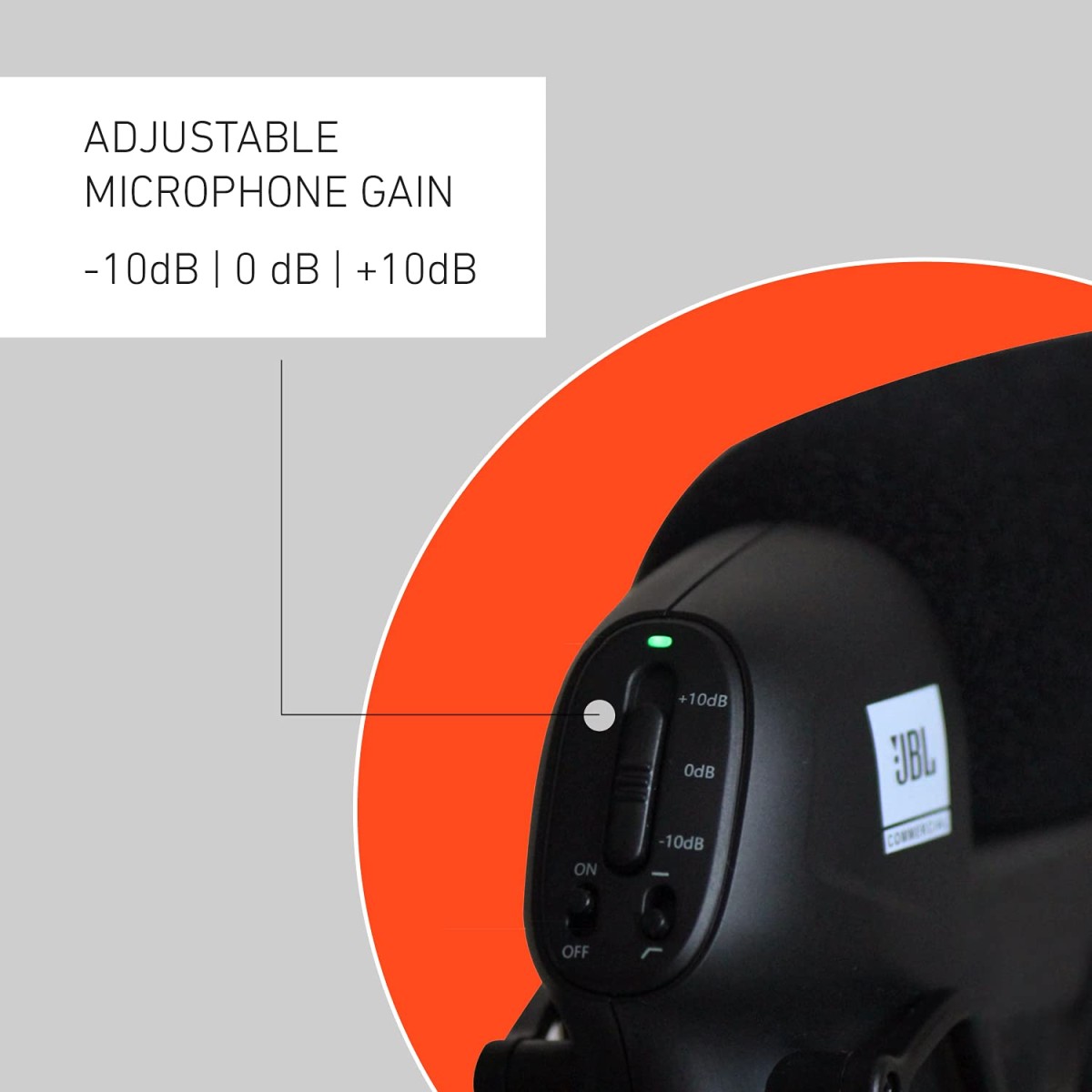 JBL Commercial Cssg20 On-Wired Camera Shotgun Condenser Microphone For Cameras & Smartphones