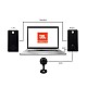 JBL Commercial WFH100 USB Mic & Speaker Bundle for Content Creation, Online Classes, Online Workshops, Black