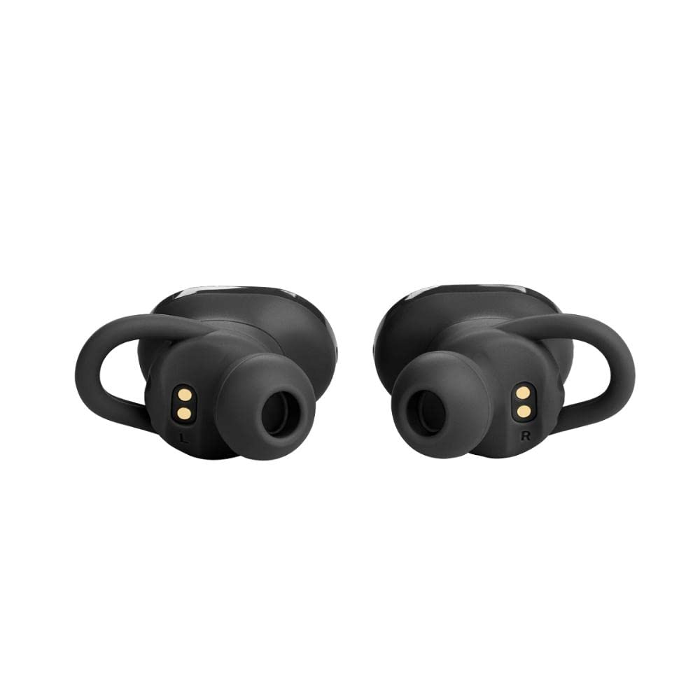 JBL Endurance Race True Wireless in Ear Earbuds, Active Sports Earbuds with Mic, 30Hrs Playtime, IP67 Water & Dustproof, Secure fit with Enhancer & Twistlock Design for Running & Workouts (Black)