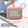 JBL Go 4 in Pink - Portable Bluetooth Speaker Box Pro Sound, Deep Bass and Playtime Boost Function - Waterproof and Dustproof - 7 Hours Runtime