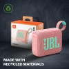 JBL Go 4 in Pink - Portable Bluetooth Speaker Box Pro Sound, Deep Bass and Playtime Boost Function - Waterproof and Dustproof - 7 Hours Runtime