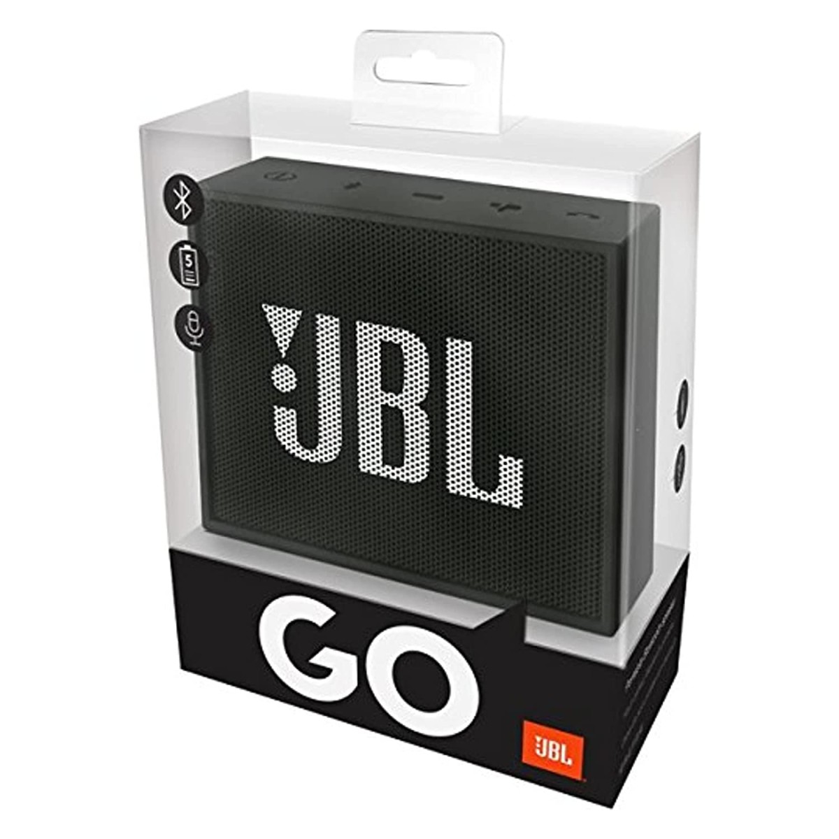 JBL Go Portable Wireless Bluetooth Speaker with Mic (Black)
