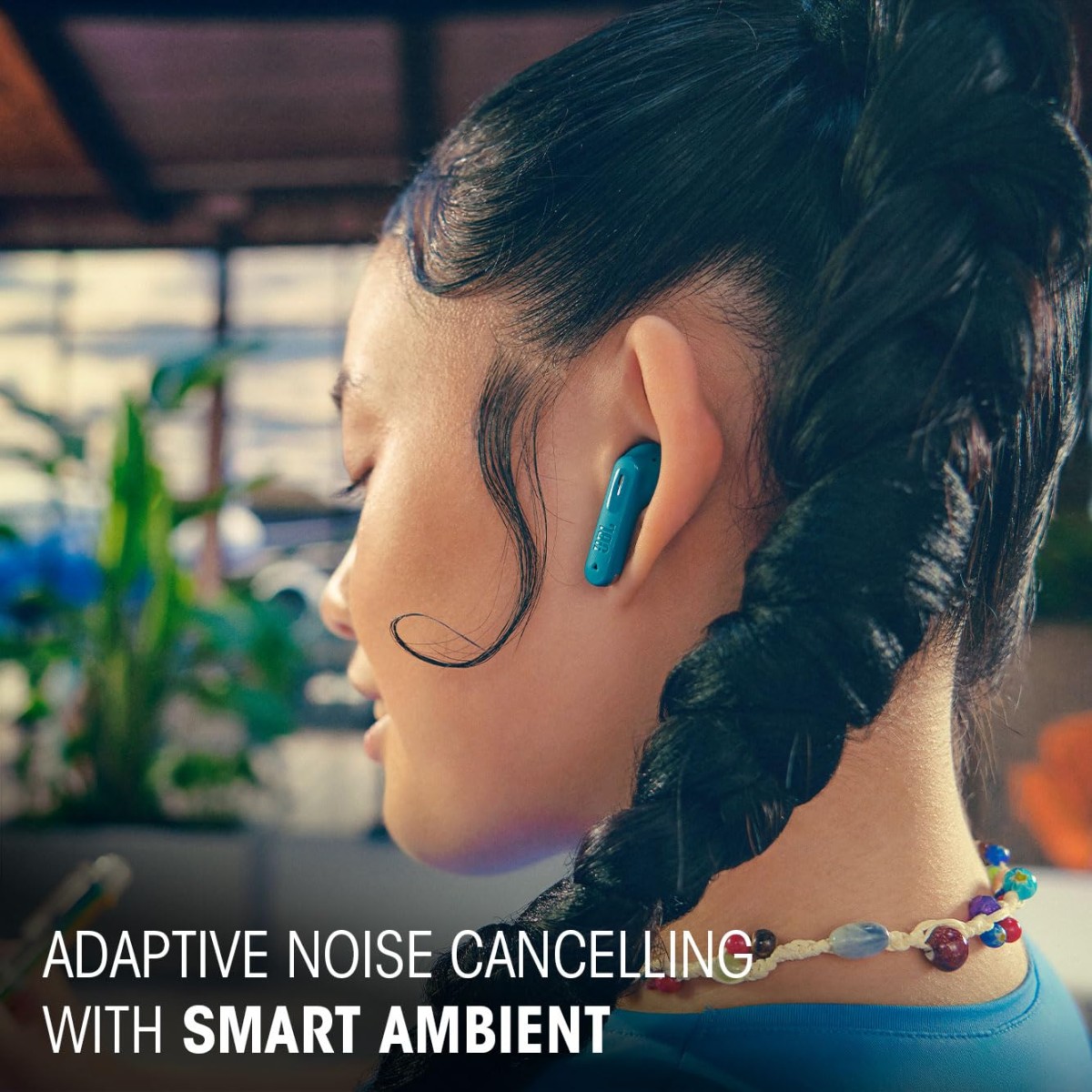 JBL New Launch Tune Beam 2 TWS, ANC Earbuds, 48Hr Playtime,Dual Connect, Ambient Aware, Relax Mode, Customized EQ with Headphones (Black)