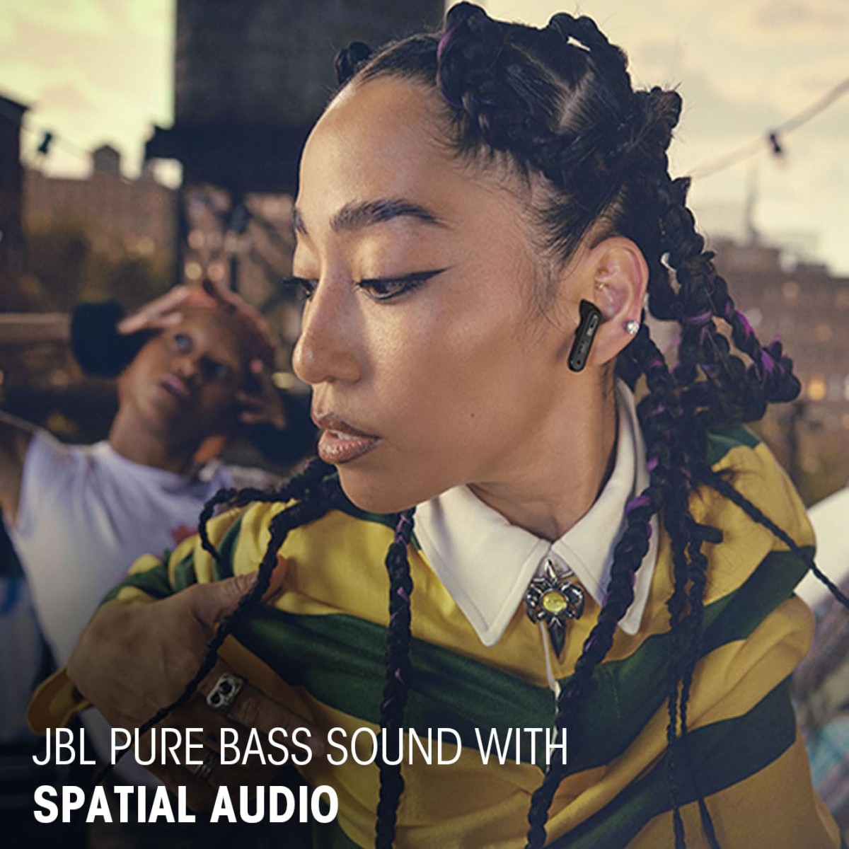 JBL New Launch Tune Beam 2 TWS, ANC Earbuds, 48Hr Playtime,Dual Connect, Ambient Aware, Relax Mode, Customized EQ with Headphones (Black)