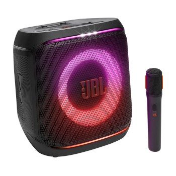 JBL Partybox Encore 2 with Mic, Wireless Bluetooth Party Speaker, AI Sound Boost, Dynamic Light Show, Upto 15Hrs Playtime, Replaceable Battery, Multi-Speaker Connection by Auracast, PartyBox App-Black JBL Partybox Encore 2 with Mic, Wireless Bluetooth Party Speaker, AI Sound Boost, Dynamic Light Show, Upto 15Hrs Playtime, Replaceable Battery, Multi-Speaker Connection by Auracast, PartyBox App-Black
