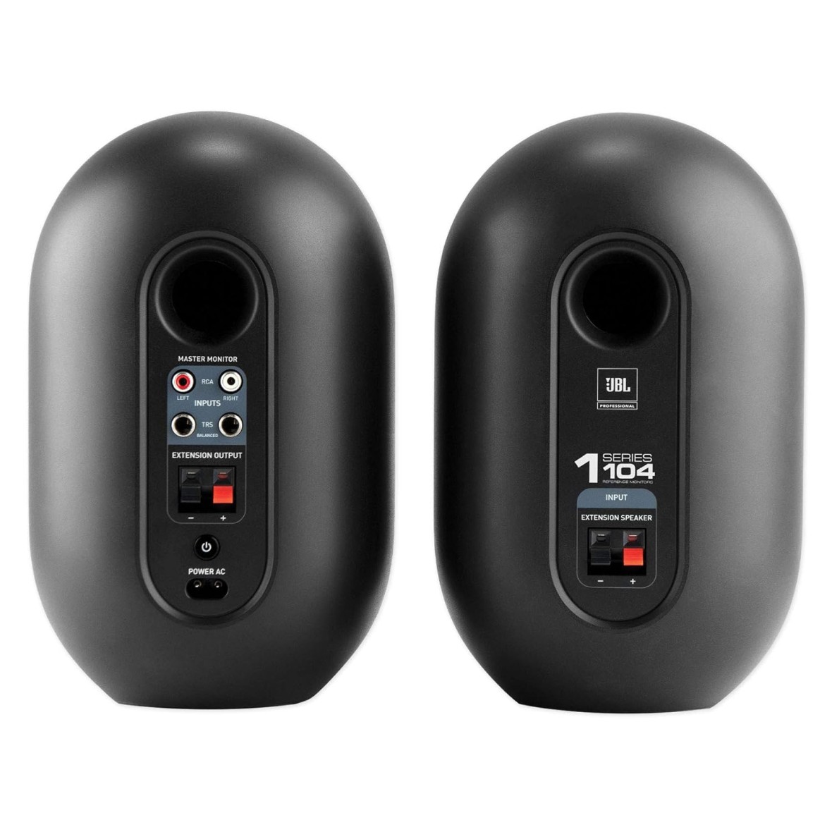 JBL Professional 1 Series, Coaxial, Computer 104 Compact Powered Desktop Reference Monitors Speakers (Sold as Pair), Black (JBL104) JBL Professional 1 Series, Coaxial, Computer 104 Compact Powered Desktop Reference Monitors Speakers (Sold as Pair), Black (JBL104)