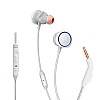 JBL Quantum 50 by Harman Wired in-Ear Gaming Headphone with Twist Lock Technology, Inline Voice Focus Microphone and Master Volume Slider (White)