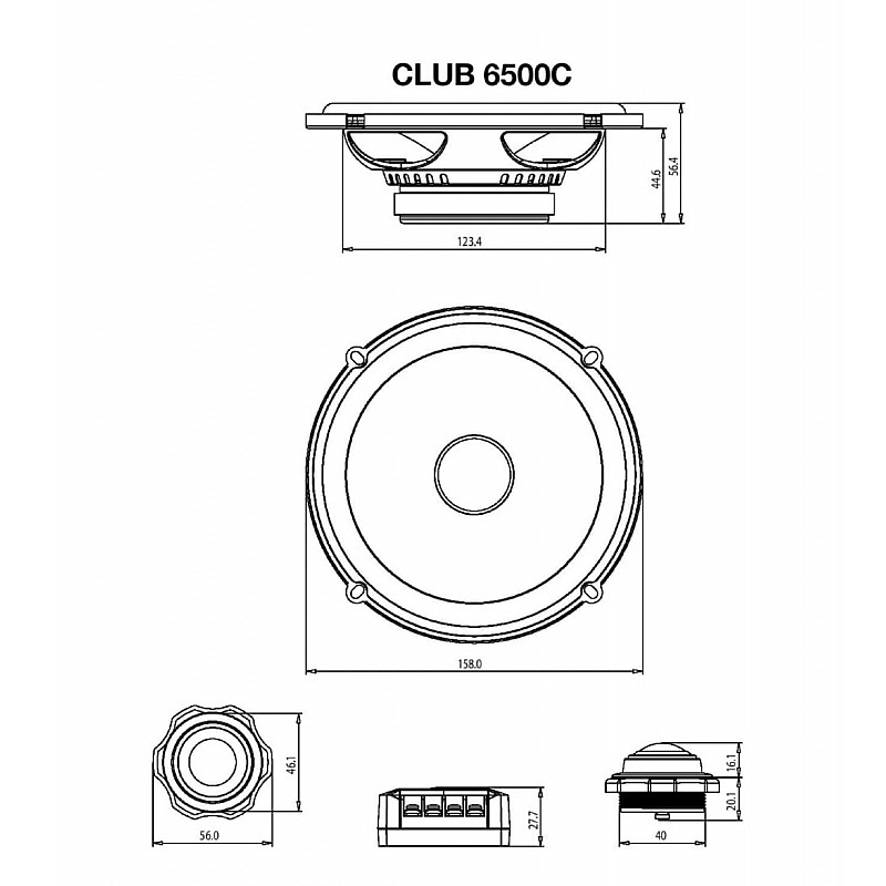 JBL Stage2 424FHI - 250W 4" (10cm) Two Way Coaxial Car Speaker with IMPP Cone with PEI Balanced Dome Tweeters which Fills Out Their Sonic Signature with Crisp, high-end Frequencies - Black