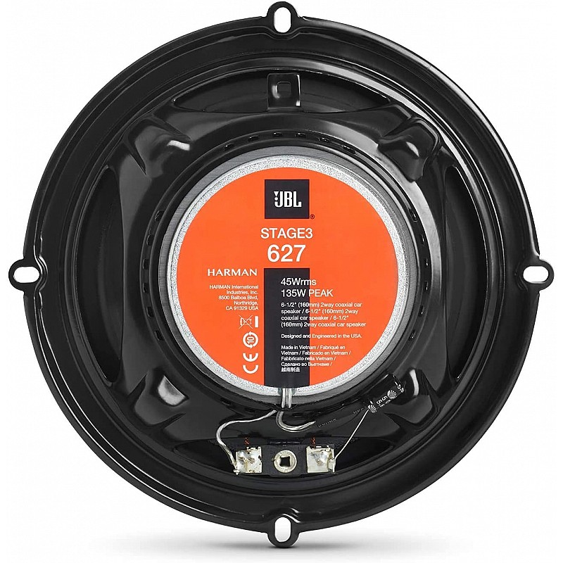 JBL Stage2 424FHI - 250W 4" (10cm) Two Way Coaxial Car Speaker with IMPP Cone with PEI Balanced Dome Tweeters which Fills Out Their Sonic Signature with Crisp, high-end Frequencies - Black