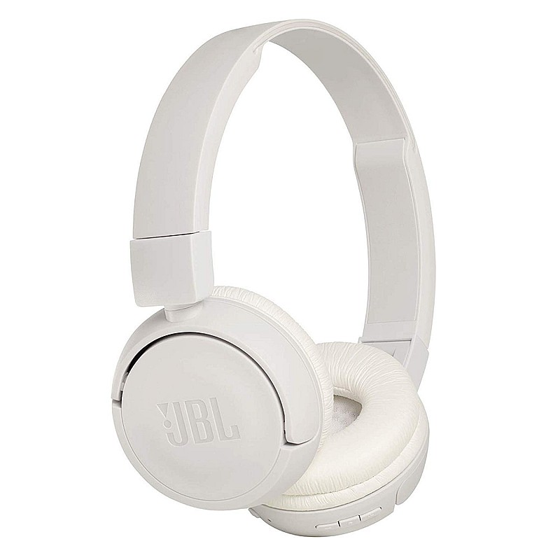 JBL T450BT Extra Bass Wireless On-Ear Headphones with Mic (White)