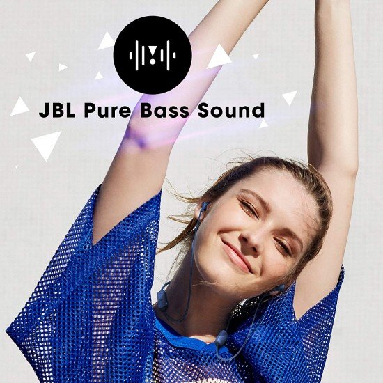JBL Tune 125BT by Harman Wireless Bluetooth  in Ear Headphone with Mic (Blue)