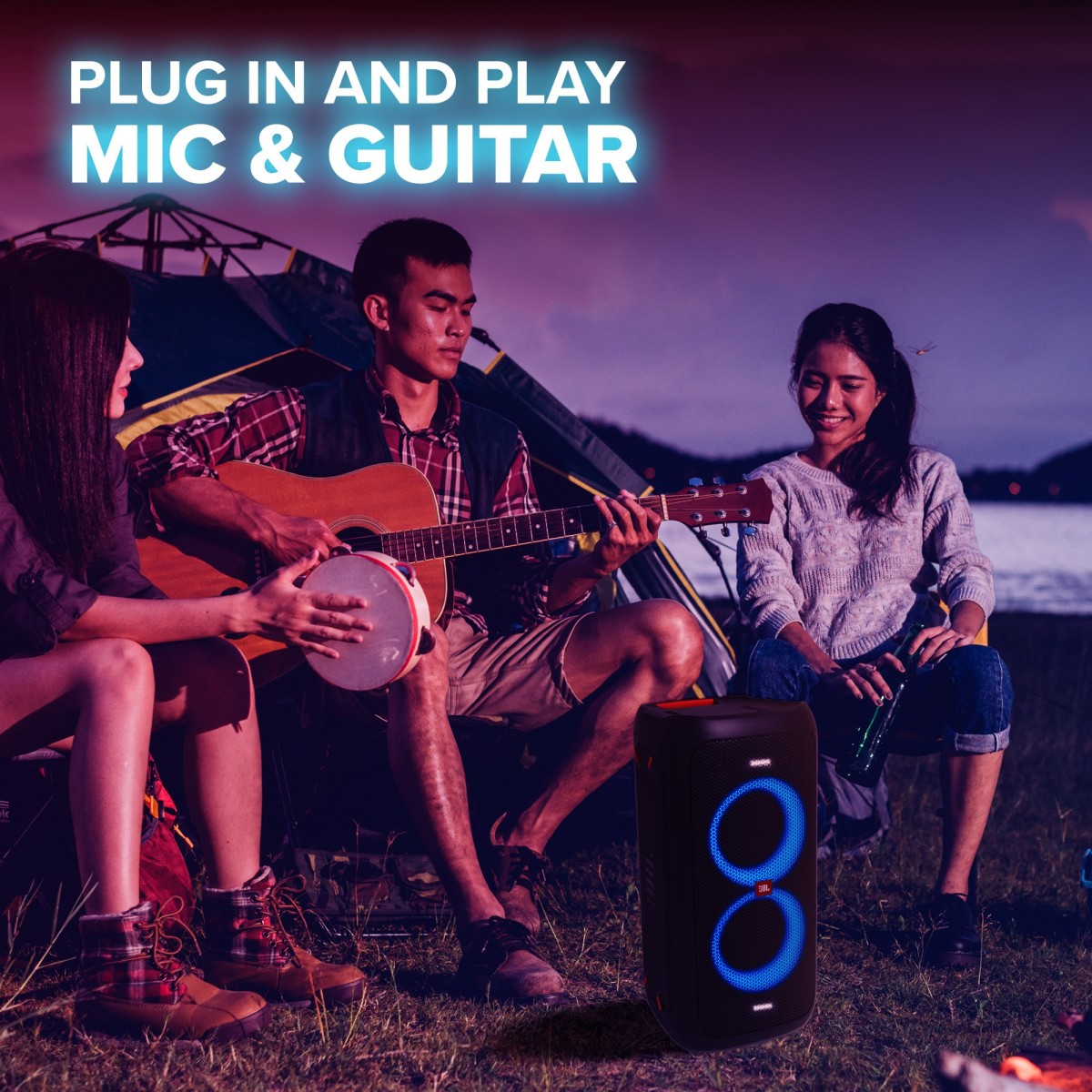 JBL PartyBox 100 by Harman Portable Bluetooth Party Speaker with Bass Boost and Dynamic Light Show